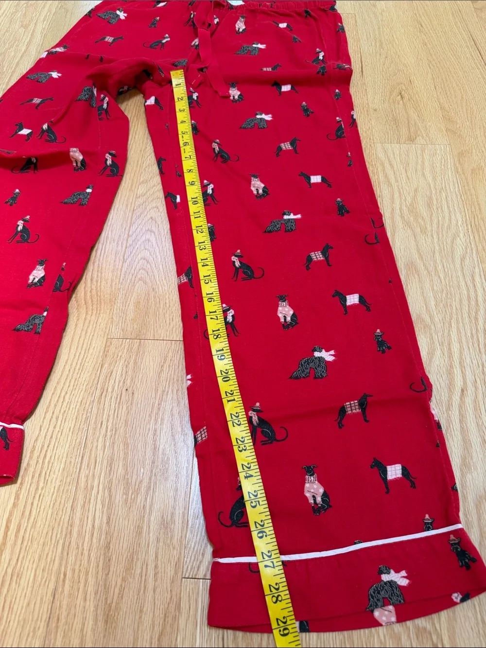 Loft red Dog print sleepwear set S/M. - Picture 11 of 13